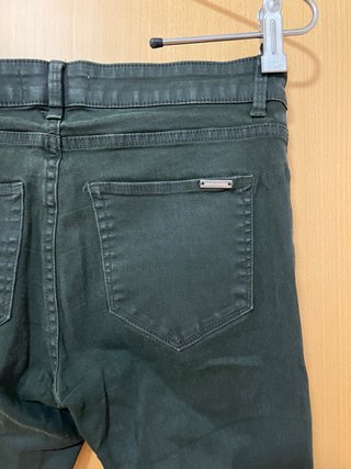 Pantalones verdes Mango skinny