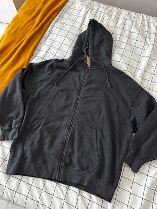Casaco com fecho Pull&Bear preto