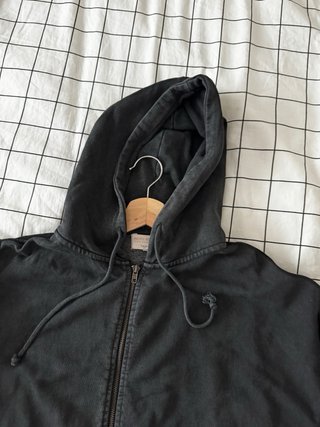 Casaco com fecho Pull&Bear preto
