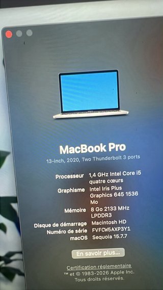 MacBook Air 2020 Plata