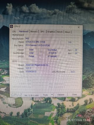 Combo MSI B75IA-E33 + i5-3570K + 8GB ram