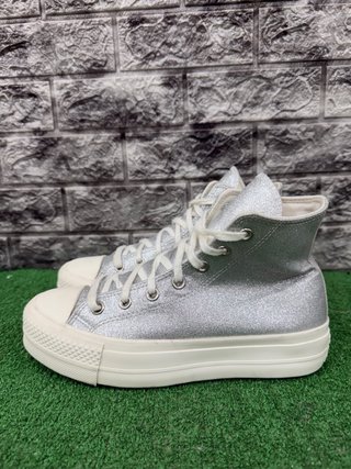 Converse Glitter Argento Tg 39