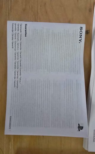 Manuales de usuario y garantía PlayStation 5