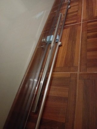 Mampara de ducha cristal y metal