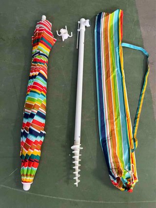 Ombrellone da spiaggia a righe 220cm