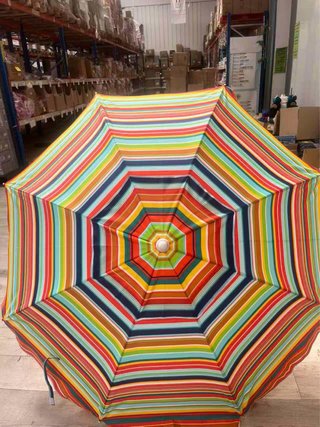 Ombrellone da spiaggia a righe 220cm
