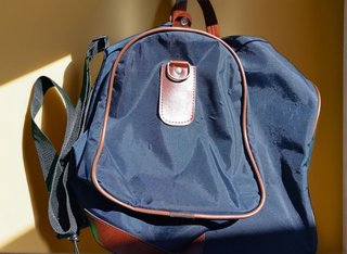 Bolso azul de viaje, deporte o gimnasio como nuevo