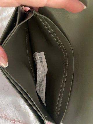 Bolso Cartera Verde con Tachuelas