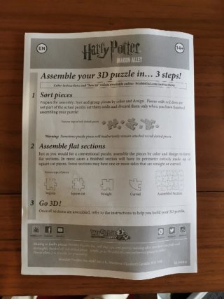 Puzzle 3D Callejón Diagon Harry Potter