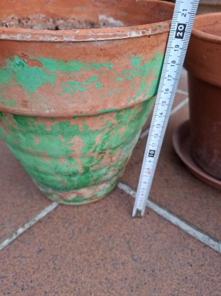 Macetas de barro terracota