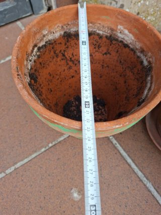 Macetas de barro terracota
