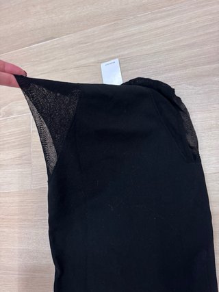 Top Mango Negro Talla S