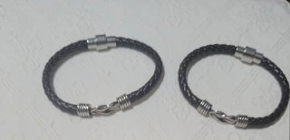 Confezione da 2 Bracciali Uomo Infinito Nero