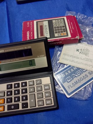 Calculadora Casio SL-100 Vintage Solar
