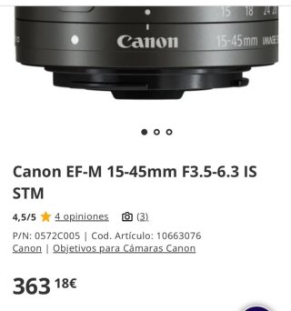 Canon EOS M6 Mark II Cámara