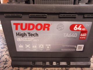 Batería Coche Tudor 64Ah TA640