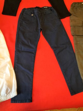 Set 4 pantaloni cargo bimbo 9-10 anni