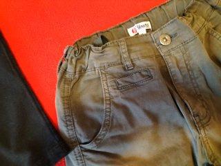 Set 4 pantaloni cargo bimbo 9-10 anni
