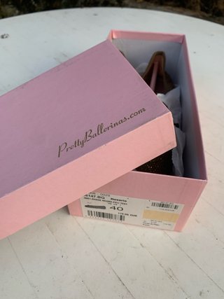 Ballerine dorate con paillettes