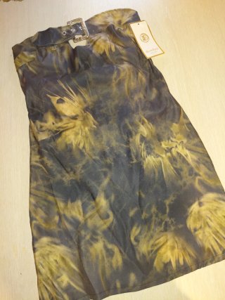 Vestido BonBon negro y amarillo talla única.