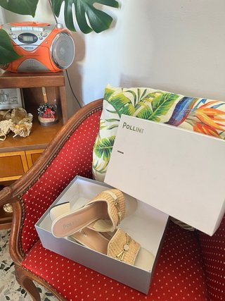Sandali Pollini Beige/Oro