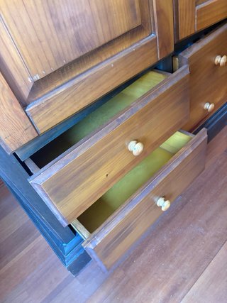 Armario de pino miel 4 puertas