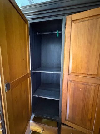 Armario de pino miel 4 puertas
