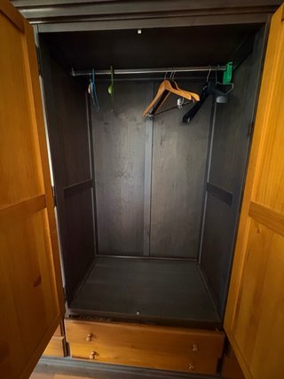 Armario de pino miel 4 puertas