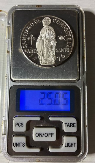 Medalla Santiago Compostela 1976 Plata Proof 40 mm