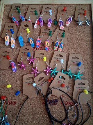 Pendientes de Plata Chanclas Playeras