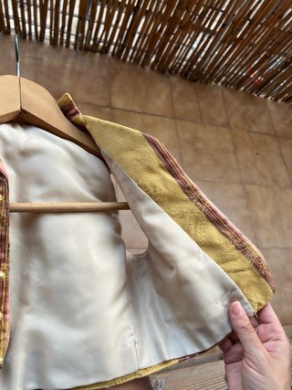 Chaleco Fallero Talla 10 Dorado