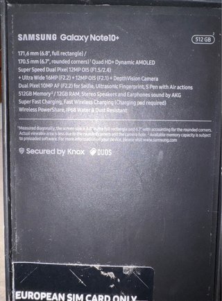 Samsung Galaxy Note 10+ 512GB