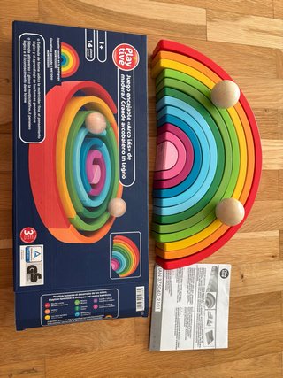 Playlive Arco Iris Madera Montessori 14 Piezas