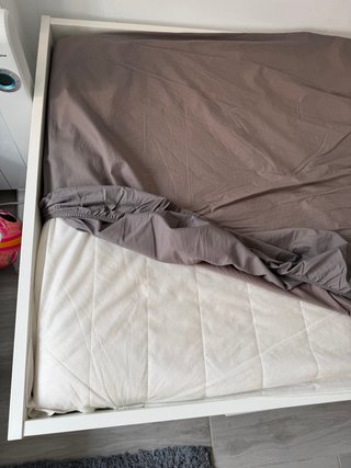 Cama individual 90cm con cajones y colchón