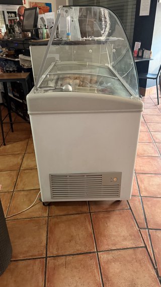 Vitrina congeladora para exposición para helados