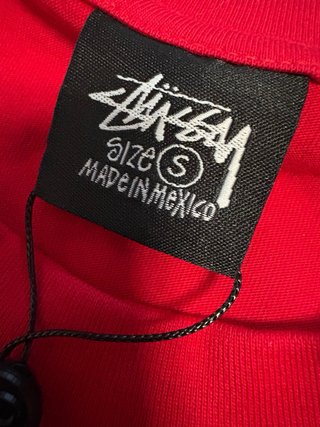 Camiseta Stussy Roja Talla S