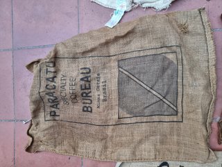 Saco de Yute Antiguo Café y Patatas