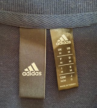 Camiseta Polo Real Madrid Adidas Azul y Dorado