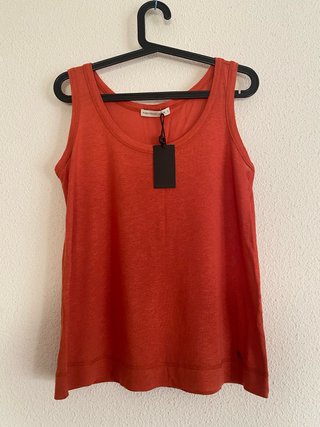 Camiseta tirantes lino Purificacion Garcia Talla S