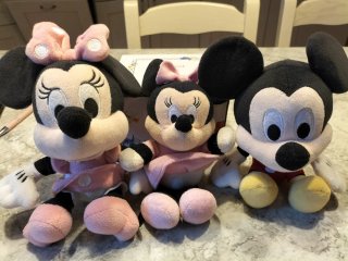 3 Peluche Disney Topolino e Minnie