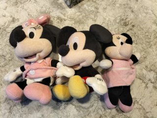 3 Peluche Disney Topolino e Minnie