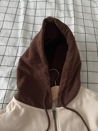 Casaco Pull&Bear bege e castanho