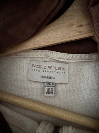 Casaco Pull&Bear bege e castanho