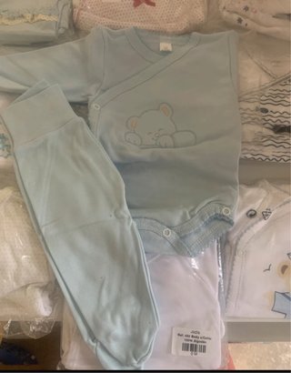 Body e Calça Bebé 1 Mês Algodão