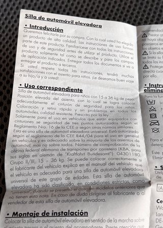Silla de automóvil elevadora