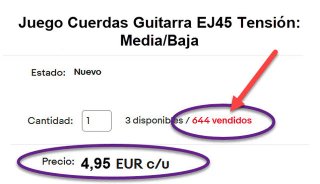 Combi 4 Juegos Cuerdas Guitarra Clásica EJ45