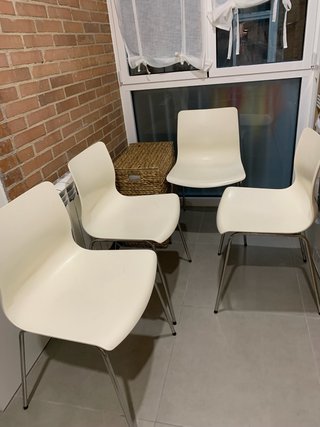 4 Sillas Cocina Blancas Ikea