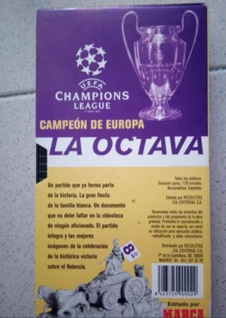 Lote VHS Fútbol: Goles, Campeón Europa, As