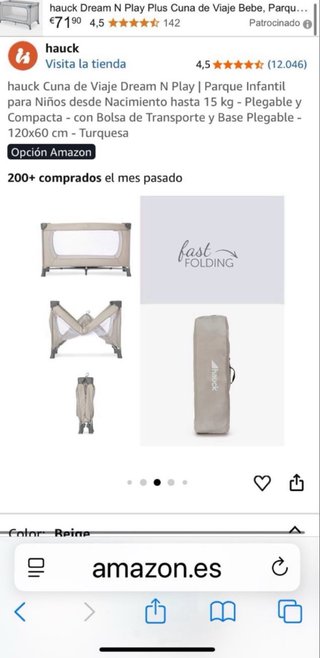 Cuna de viaje Hauck