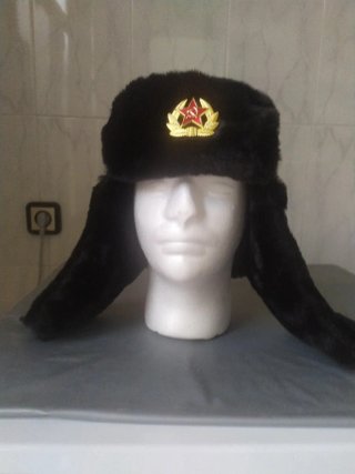 Ushanka soviético. Gorro ruso.